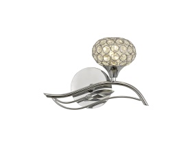 IL30951/R  Leimo Crystal Switched Wall Lamp 1 Light